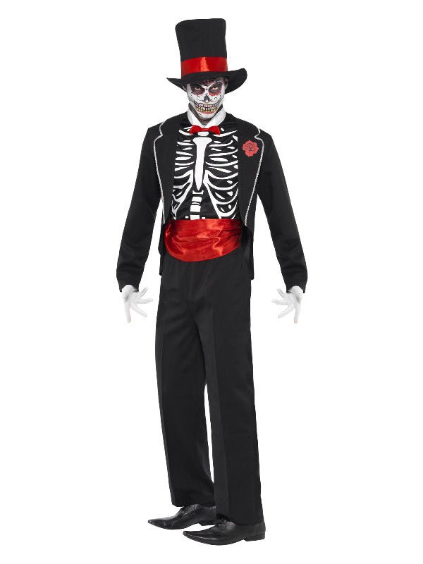 Day of the Dead Costume, Black - Adult Weekender