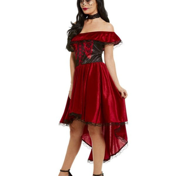 Day Of The Dead Devil Costume, Red - Adult Weekender