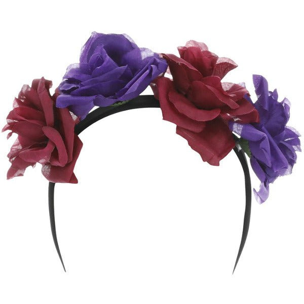 Day of the Dead Rose Headband, Multi - Coloured - Adult Weekender