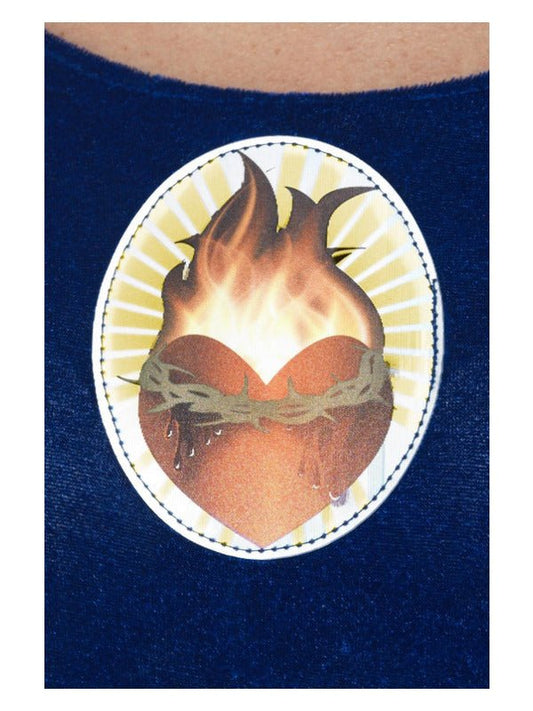 Day of the Dead Sacred Mary Costume, Blue - Adult Weekender