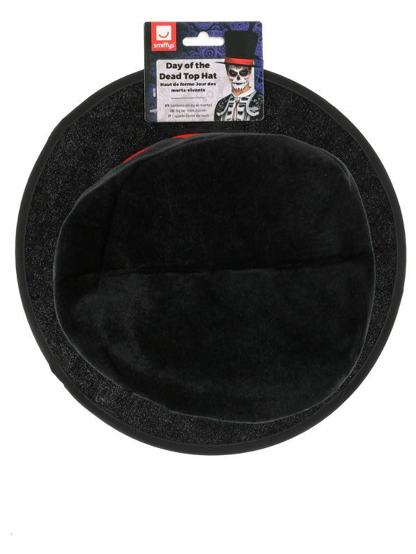 Day of the Dead Top Hat, Black - Adult Weekender
