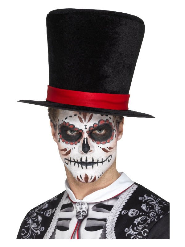 Day of the Dead Top Hat, Black - Adult Weekender