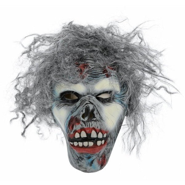 Decaying Zombie Mask, Grey - Adult Weekender