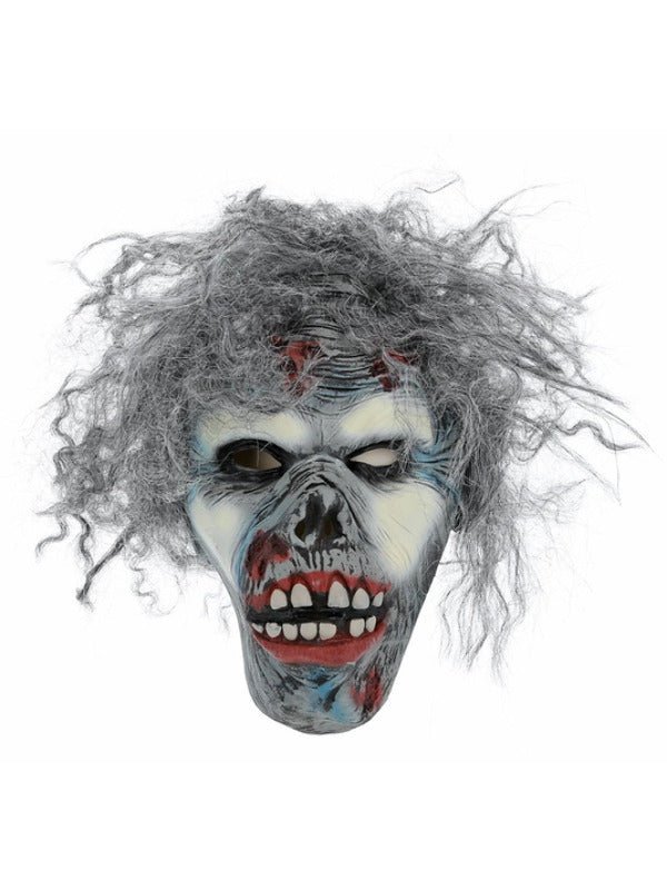 Decaying Zombie Mask, Grey - Adult Weekender