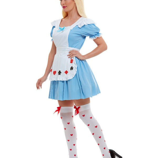 Deck of Cards Girl Costume, Blue - Adult Weekender