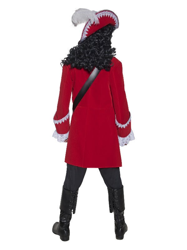 Deluxe Authentic Pirate Captain Costume, Red - Adult Weekender