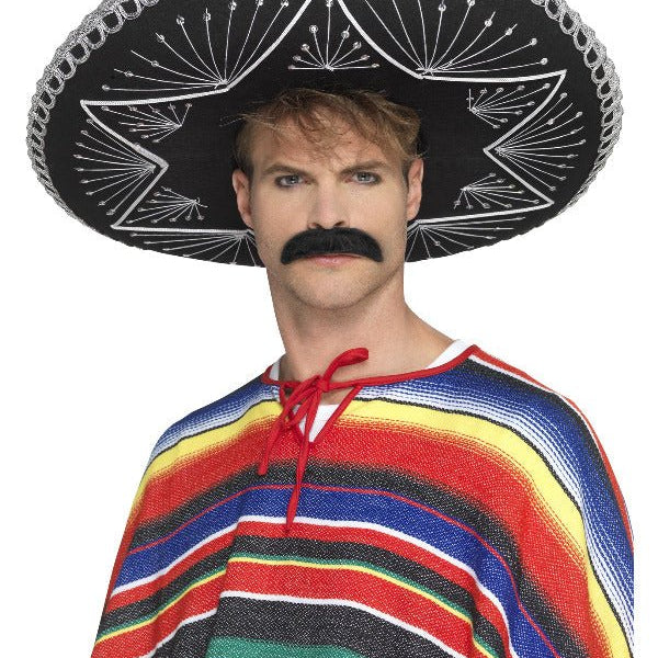 Deluxe Authentic Sombrero, Black - Adult Weekender