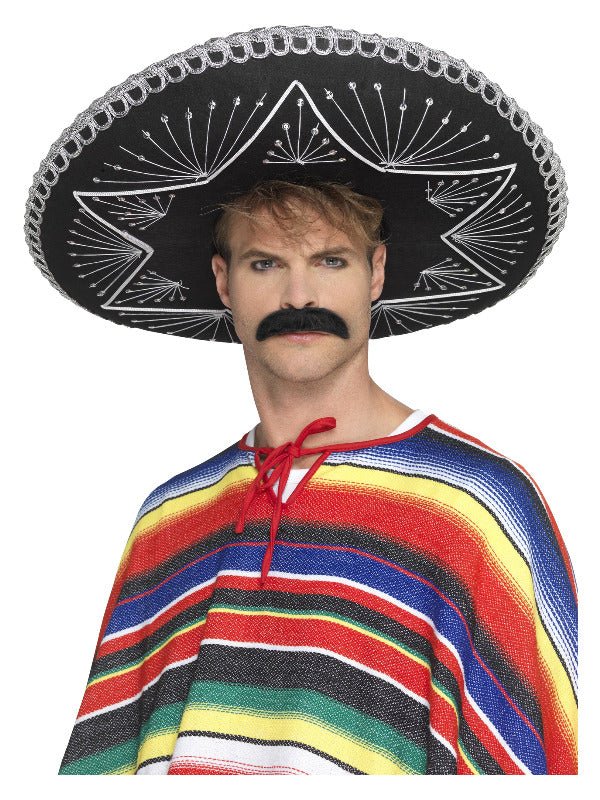 Deluxe Authentic Sombrero, Black - Adult Weekender