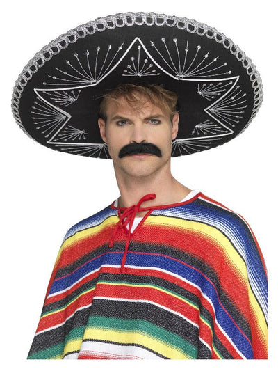 Deluxe Authentic Sombrero, Black - Adult Weekender
