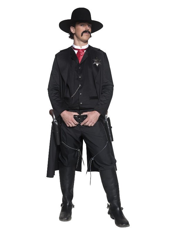 Deluxe Authentic Western Sheriff Costume, Black - Adult Weekender