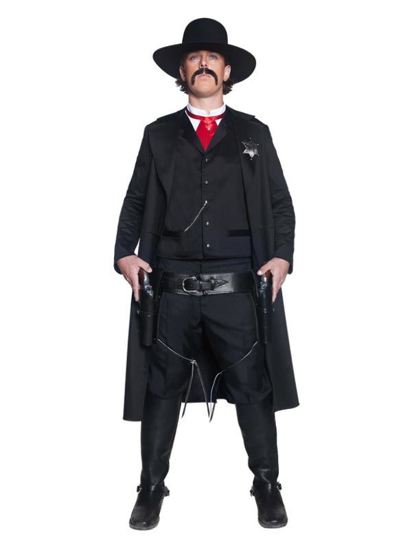 Deluxe Authentic Western Sheriff Costume, Black - Adult Weekender