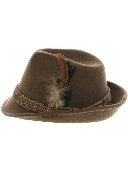 Deluxe Bavarian Trenker Hat, Brown - Adult Weekender