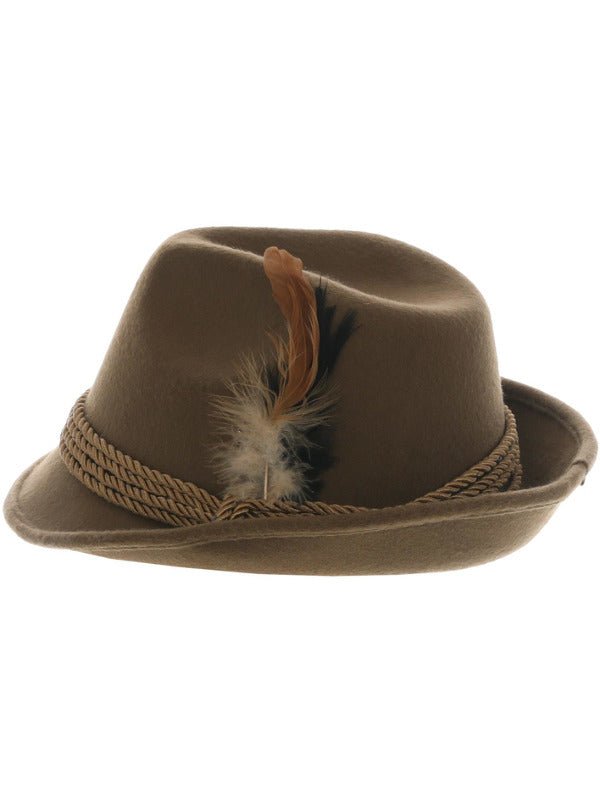 Deluxe Bavarian Trenker Hat, Brown - Adult Weekender