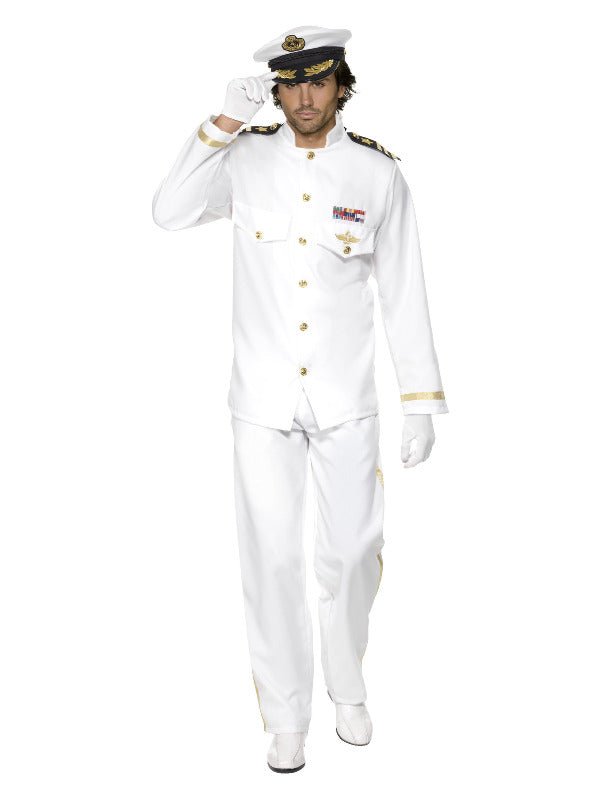 Deluxe Captain Costume, White - Adult Weekender