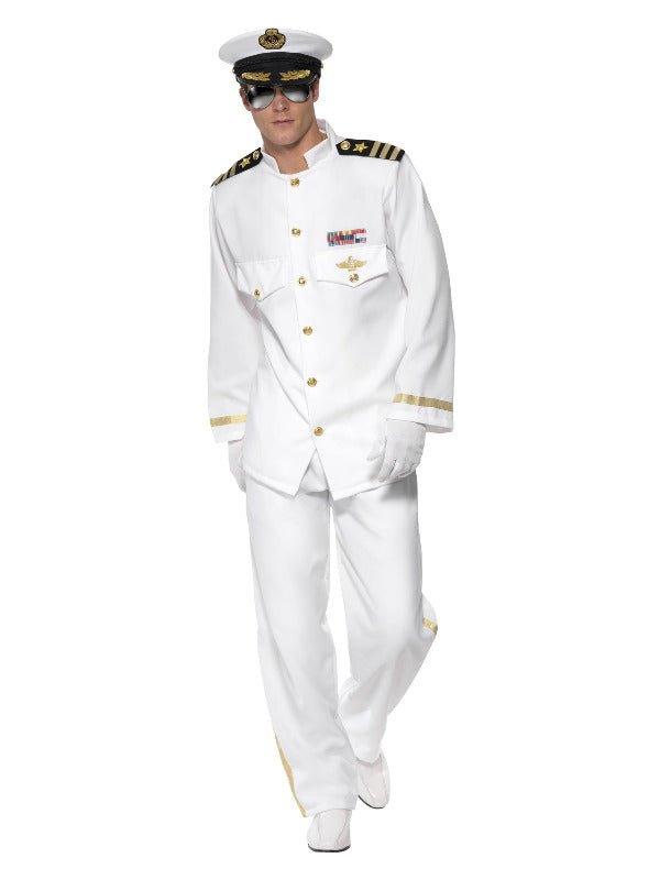 Deluxe Captain Costume, White - Adult Weekender