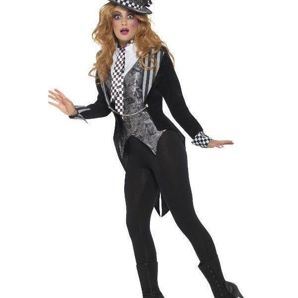 Deluxe Dark Miss Hatter Costume, Black - Adult Weekender