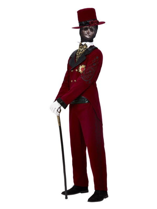 Deluxe DOTD Sacred Heart Groom Costume, Burgundy - Adult Weekender