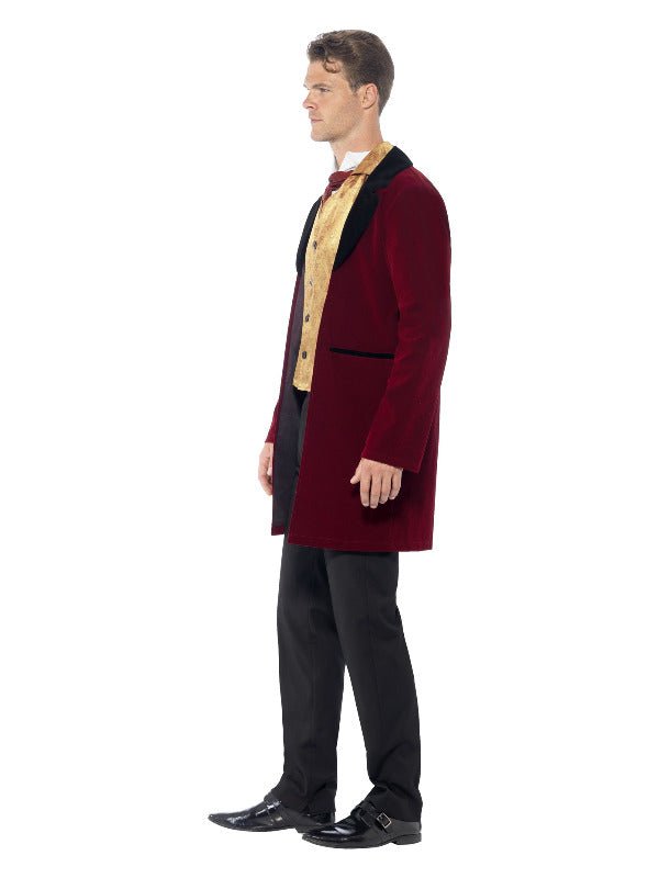 Deluxe Edwardian Gent Costume, Red - Adult Weekender