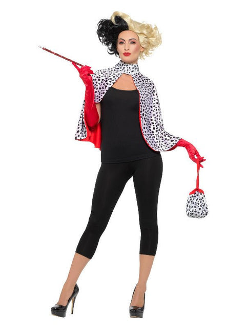 Deluxe Evil Madame Kit, Black & White - Adult Weekender