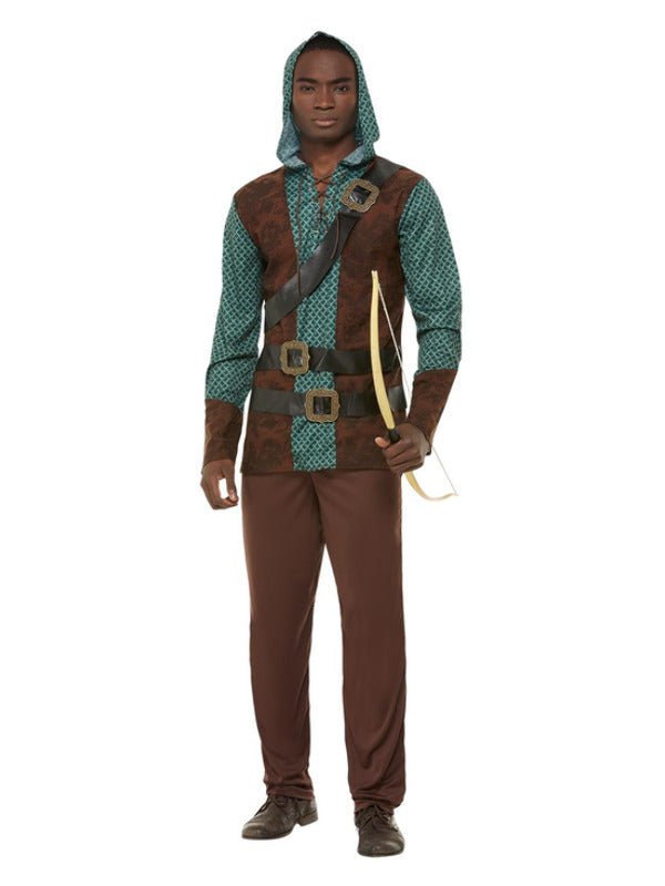 Deluxe Forest Archer Costume, Green - Adult Weekender