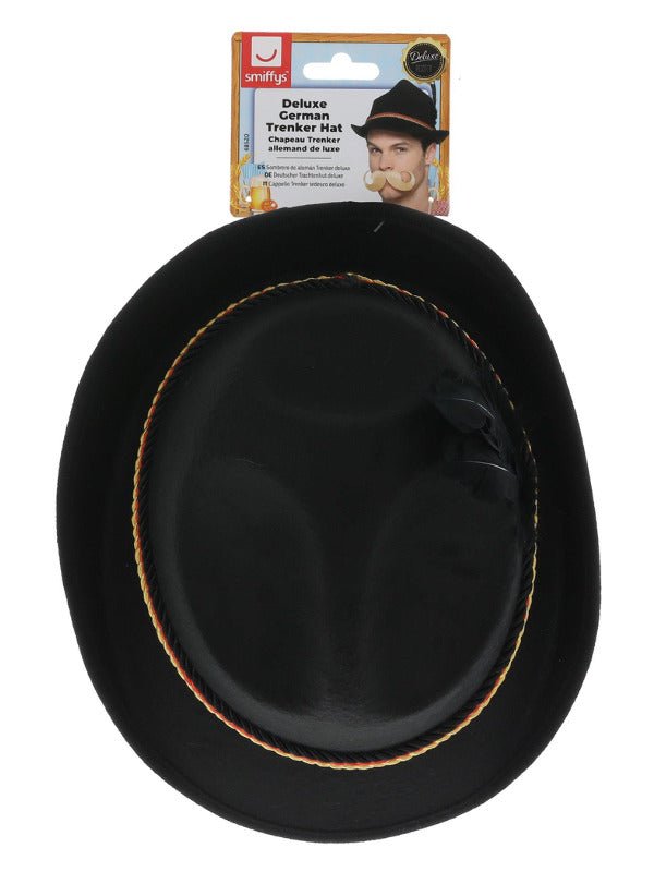 Deluxe German Trenker Hat, Black - Adult Weekender