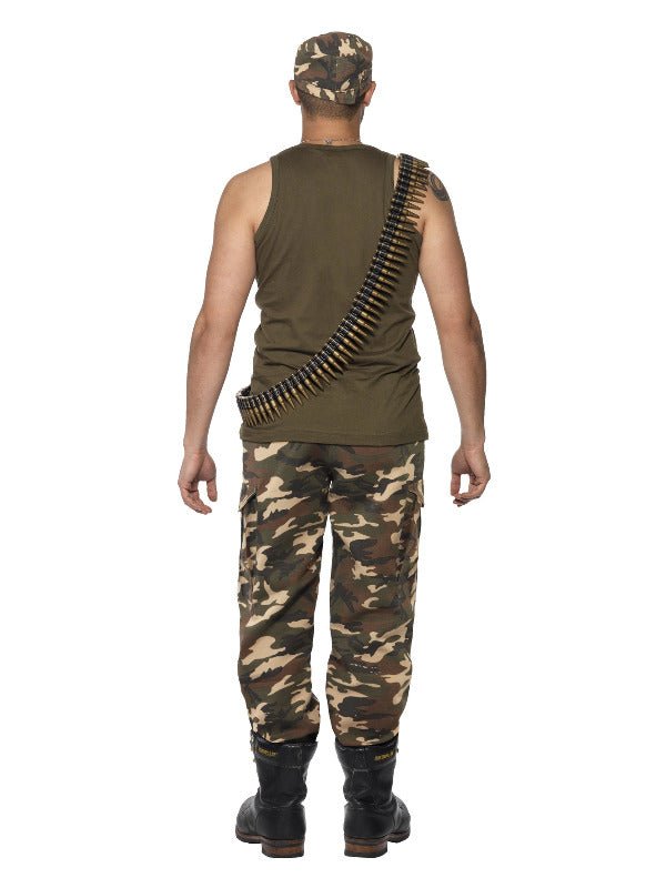 Deluxe Khaki Camo Costume, Male, Khaki Green - Adult Weekender