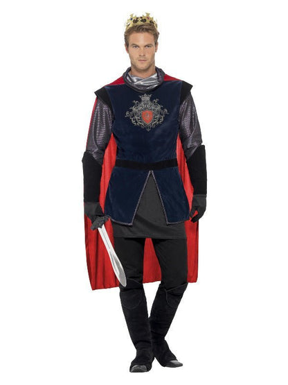 Deluxe King Arthur Costume, Black - Adult Weekender
