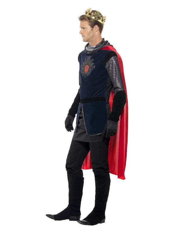 Deluxe King Arthur Costume, Black - Adult Weekender