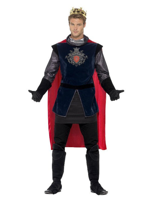 Deluxe King Arthur Costume, Black - Adult Weekender