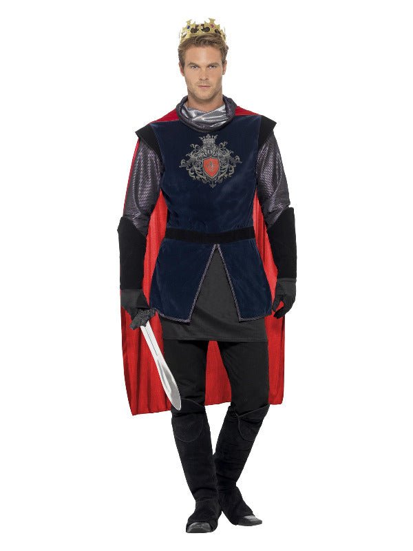 Deluxe King Arthur Costume, Black - Adult Weekender