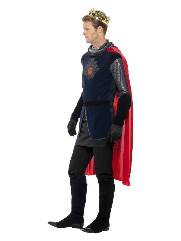 Deluxe King Arthur Costume, Black - Adult Weekender