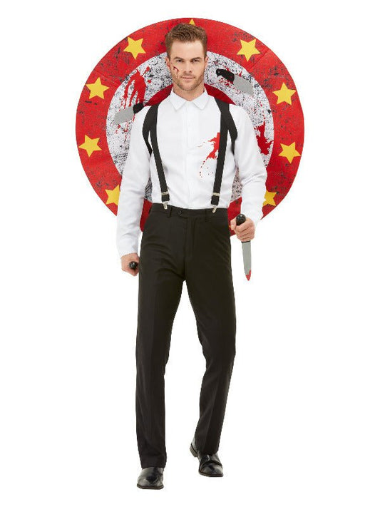 Deluxe Knife Thrower Costume, Red &amp; White - Adult Weekender