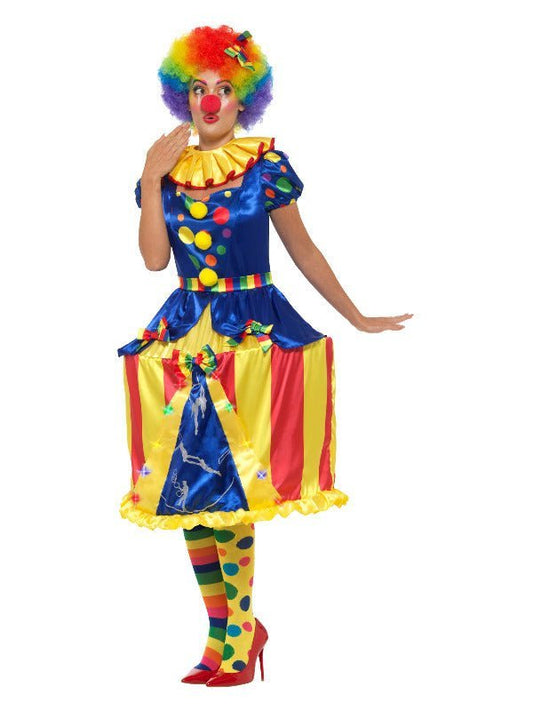 Deluxe Light Up Carousel Clown Costume, Multi - Colo - Adult Weekender