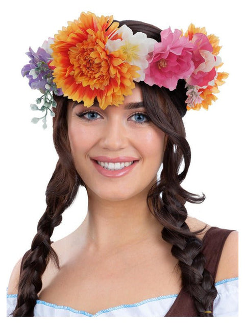 Deluxe Mid Summer Bavarian Maiden Flower Crown - Adult Weekender