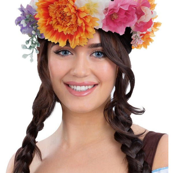 Deluxe Mid Summer Bavarian Maiden Flower Crown - Adult Weekender
