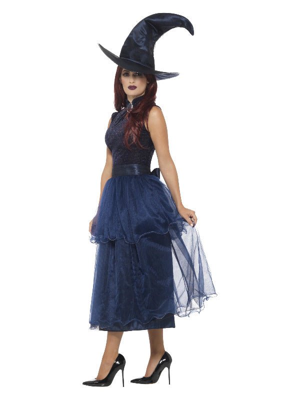 Deluxe Midnight Witch Costume, Blue - Adult Weekender