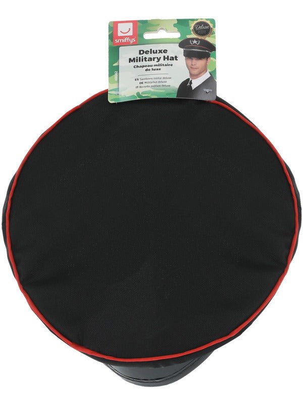 Deluxe Military Hat, Black - Adult Weekender