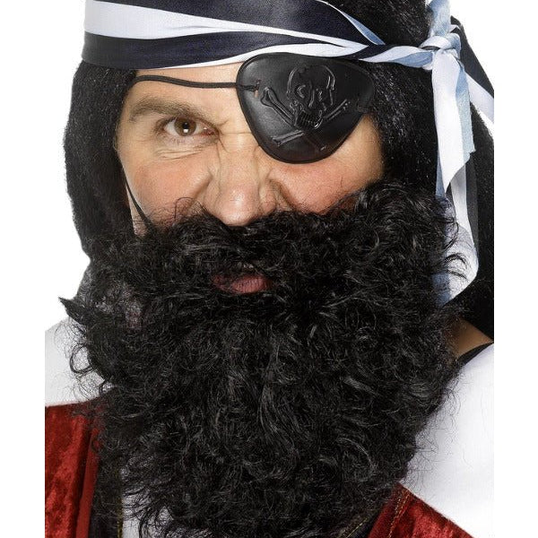Deluxe Pirate Beard, Black - Adult Weekender