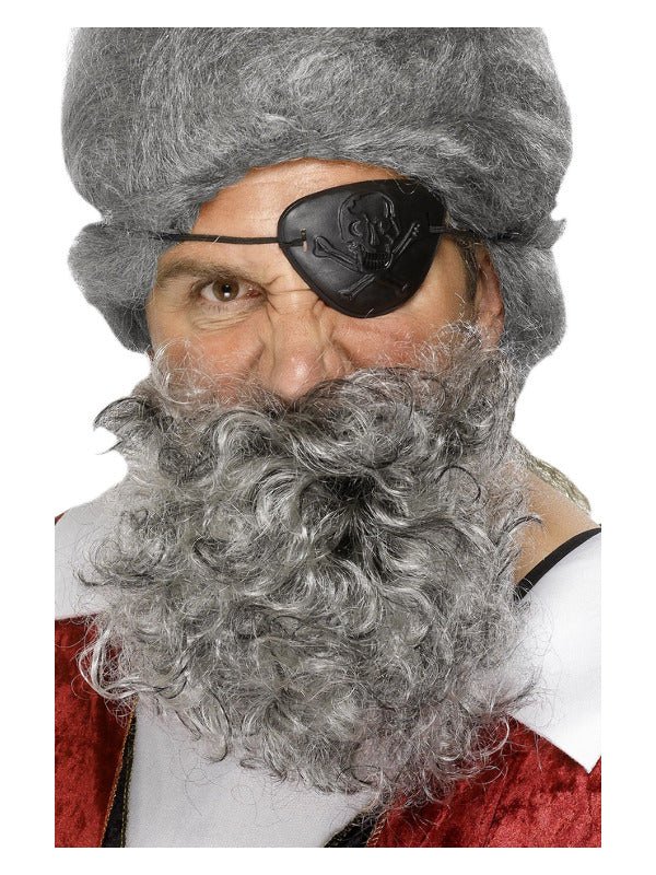 Deluxe Pirate Beard, Light Grey - Adult Weekender