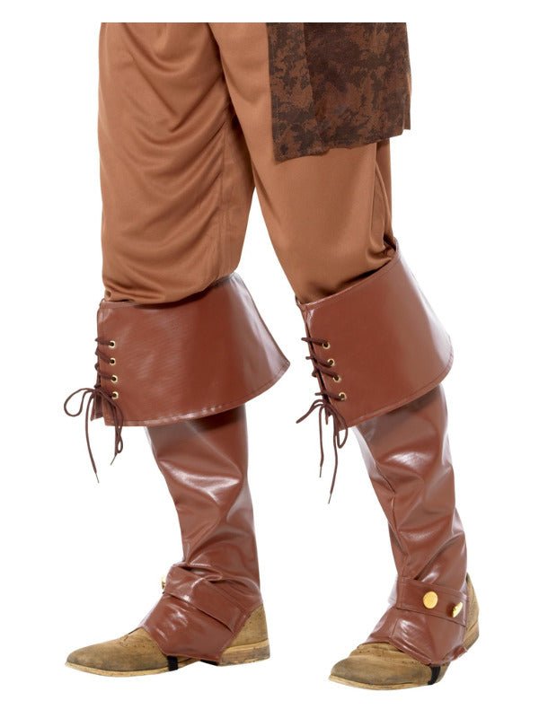 Deluxe Pirate Bootcovers, Brown - Adult Weekender