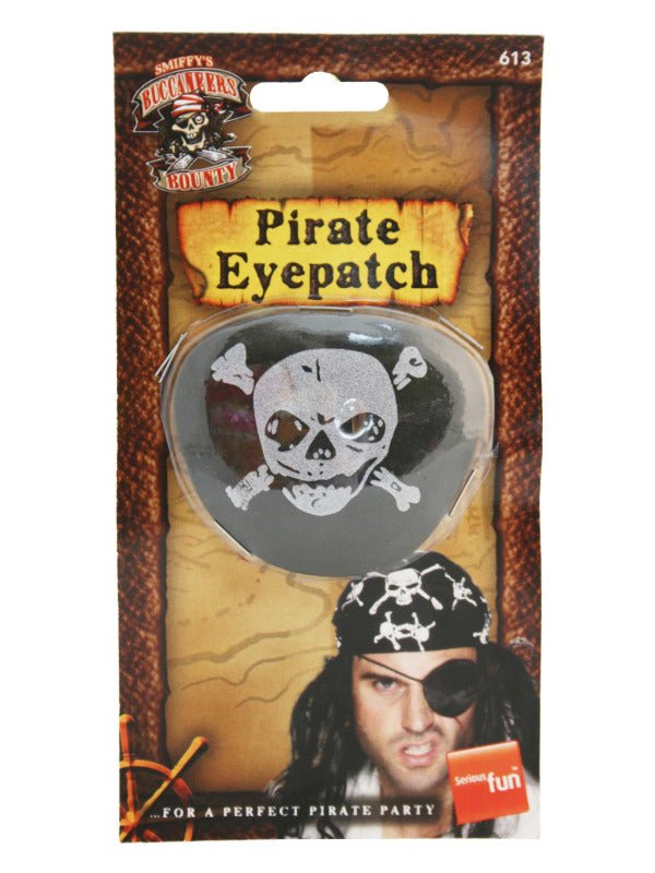 Deluxe Pirate Eyepatch, Black - Adult Weekender