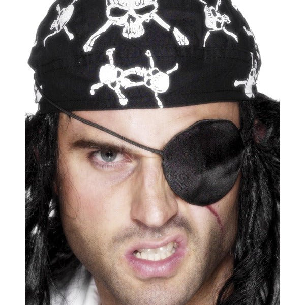 Deluxe Pirate Eyepatch, Black - Adult Weekender