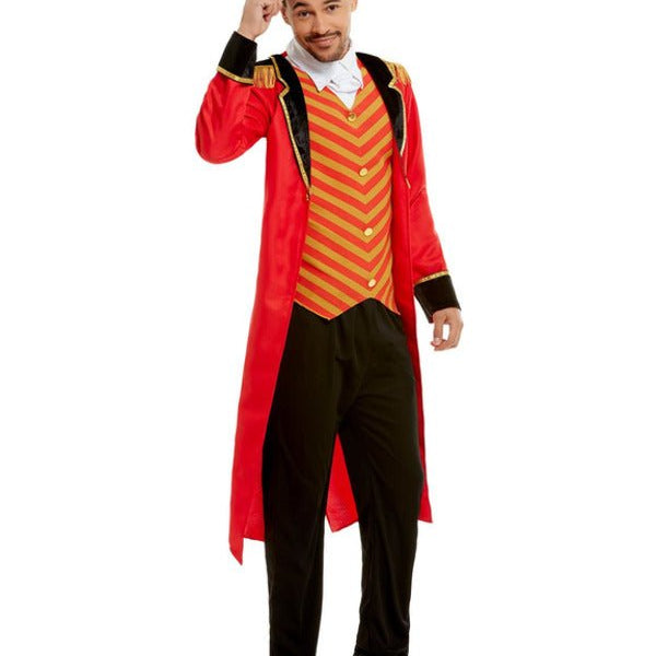 Deluxe Ringmaster Costume, Red - Adult Weekender