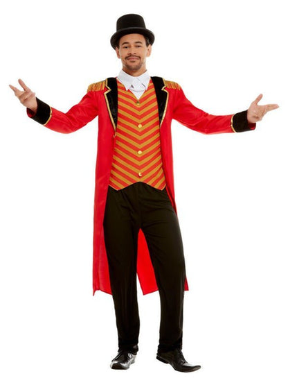 Deluxe Ringmaster Costume, Red - Adult Weekender