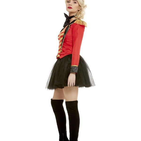 Deluxe Ringmaster Lady Costume, Red - Adult Weekender