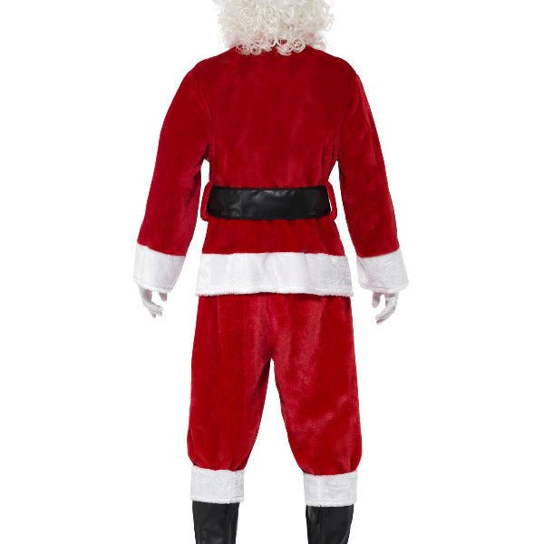 Deluxe Santa Costume & Hat, Red - Adult Weekender