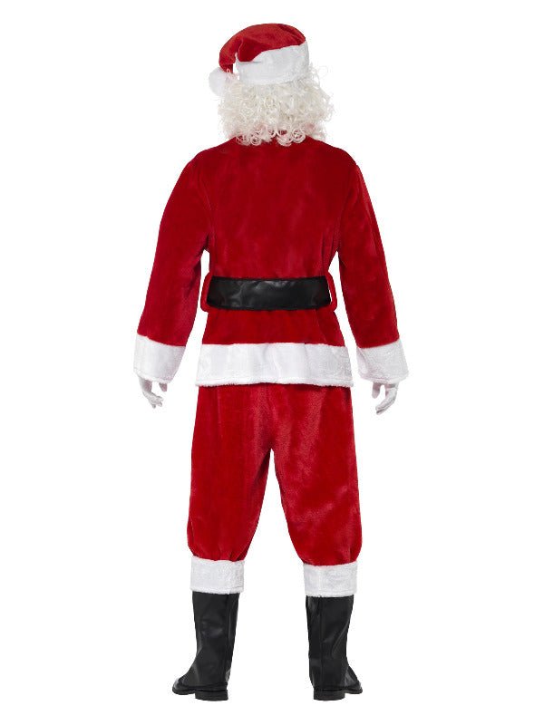 Deluxe Santa Costume &amp; Hat, Red - Adult Weekender