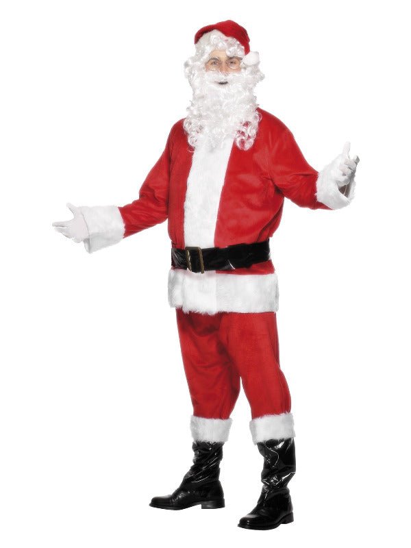 Deluxe Santa Costume, Red - Adult Weekender