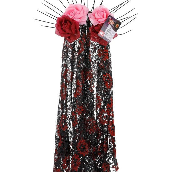 Deluxe Sunburst Day of the Dead Headband - Adult Weekender