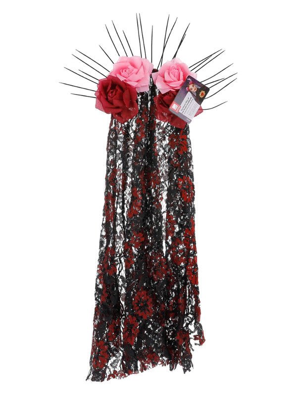 Deluxe Sunburst Day of the Dead Headband - Adult Weekender